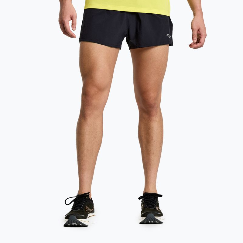 Шорти для бігу чоловічі Saucony Outpace 2.5" Split Short чорні SAM800326-BK