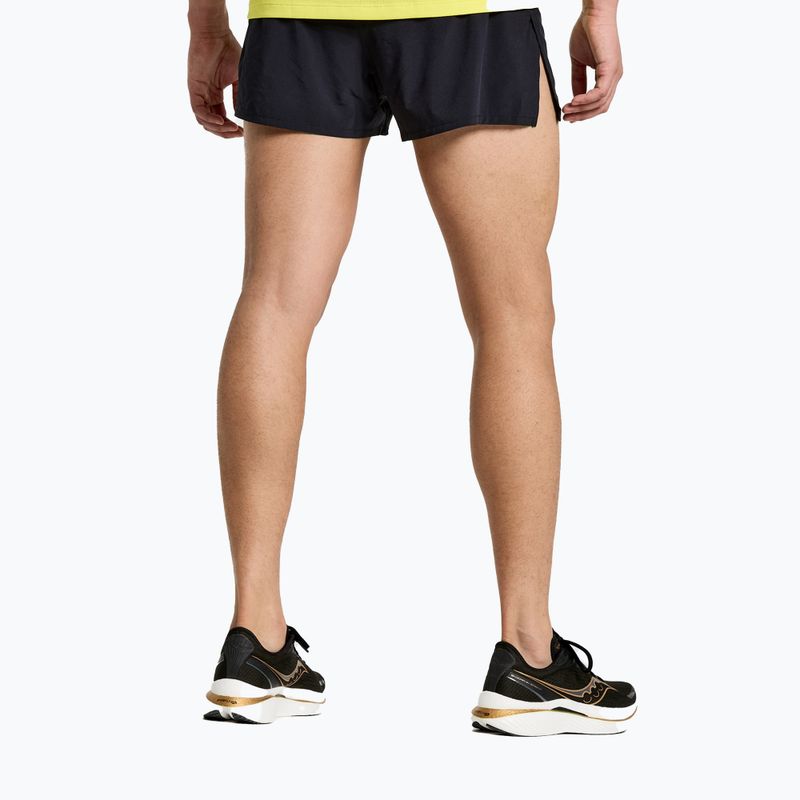 Шорти для бігу чоловічі Saucony Outpace 2.5" Split Short чорні SAM800326-BK 2