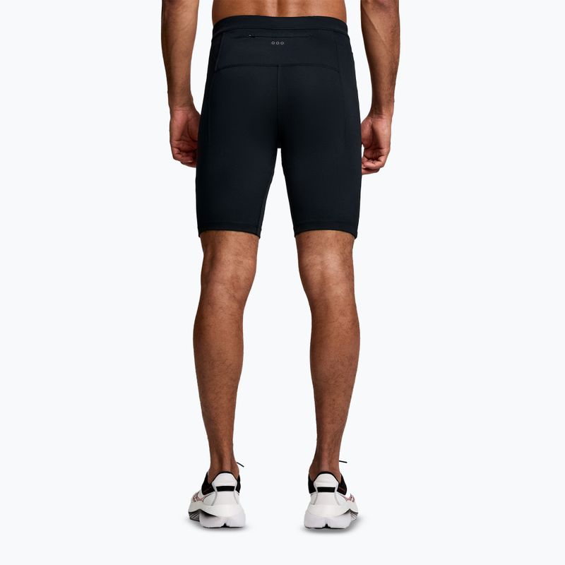Чоловічі бігові шорти Saucony Fortify Lined Half чорні 2