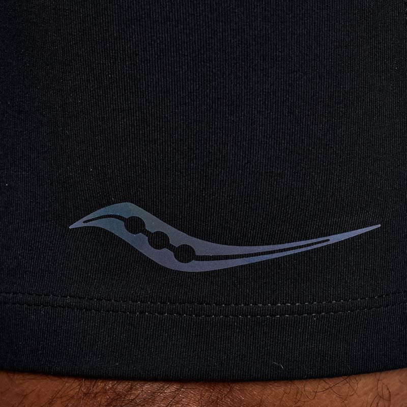 Чоловічі бігові шорти Saucony Fortify Lined Half чорні 5