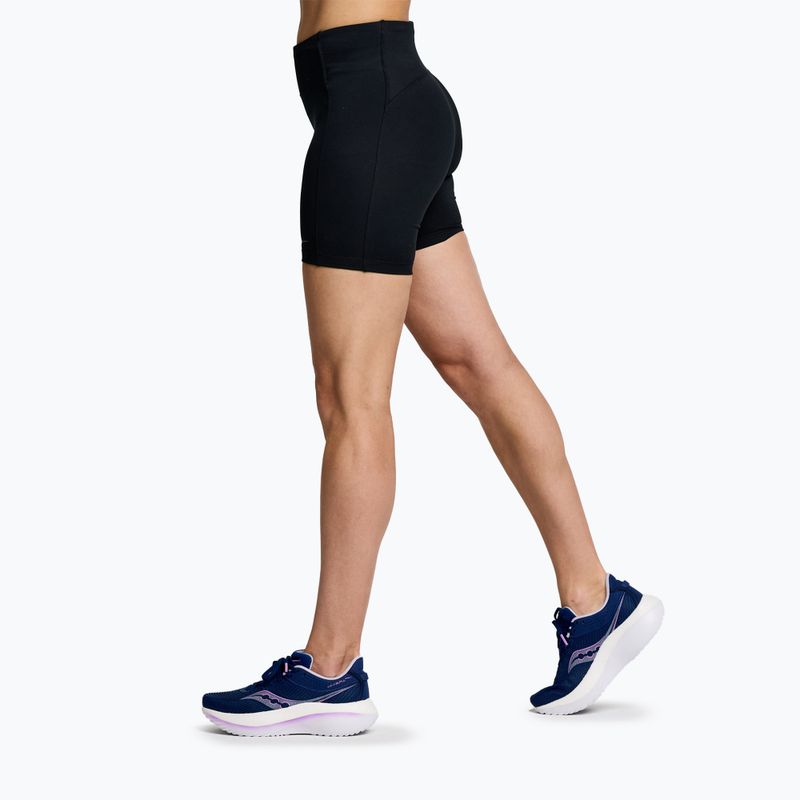 Жіночі бігові шорти Saucony Fortify 6" чорні 3