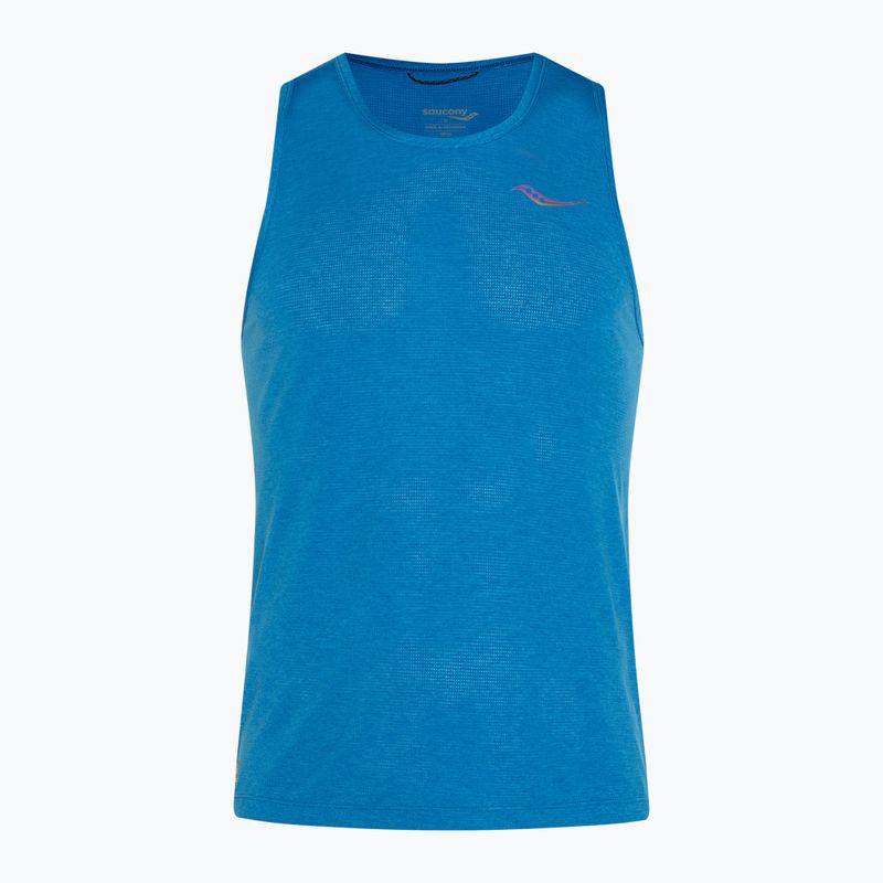 Чоловіча бігова майка Saucony Stopwatch Singlet кобальтовий верес