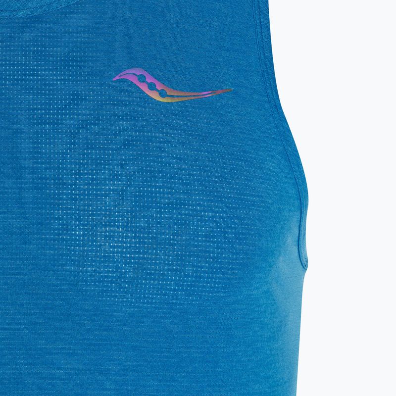 Чоловіча бігова майка Saucony Stopwatch Singlet кобальтовий верес 3