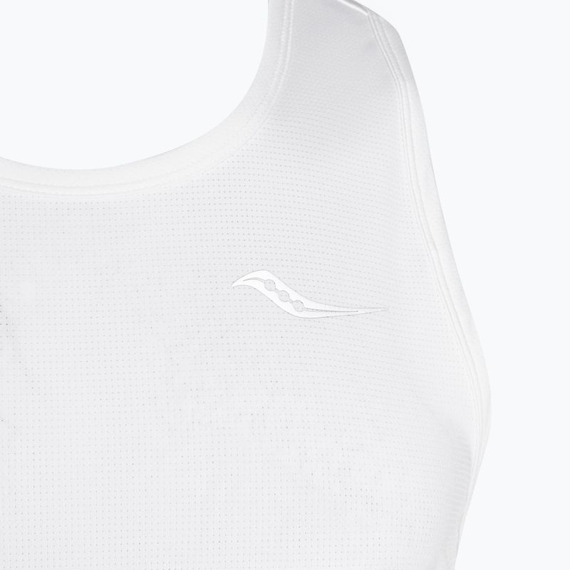 Чоловіча бігова майка Saucony Stopwatch Singlet біла 3