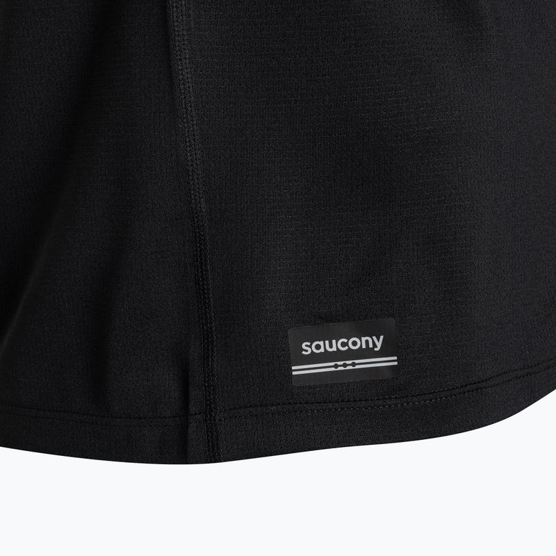 Чоловіча бігова сорочка з секундоміром Saucony чорна 3