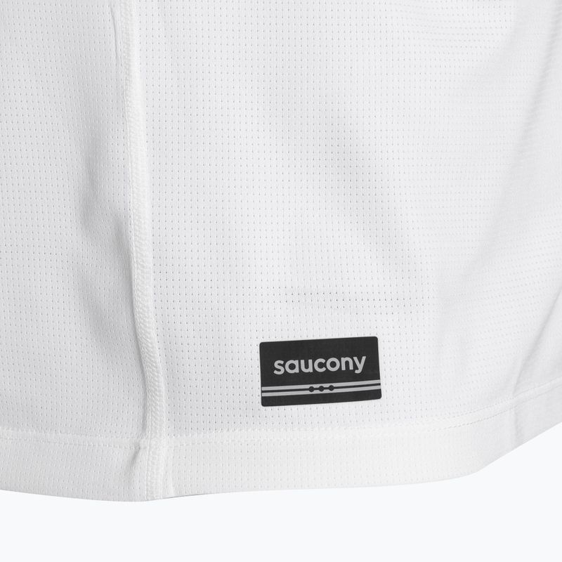 Чоловіча бігова футболка Saucony Stopwatch біла 3