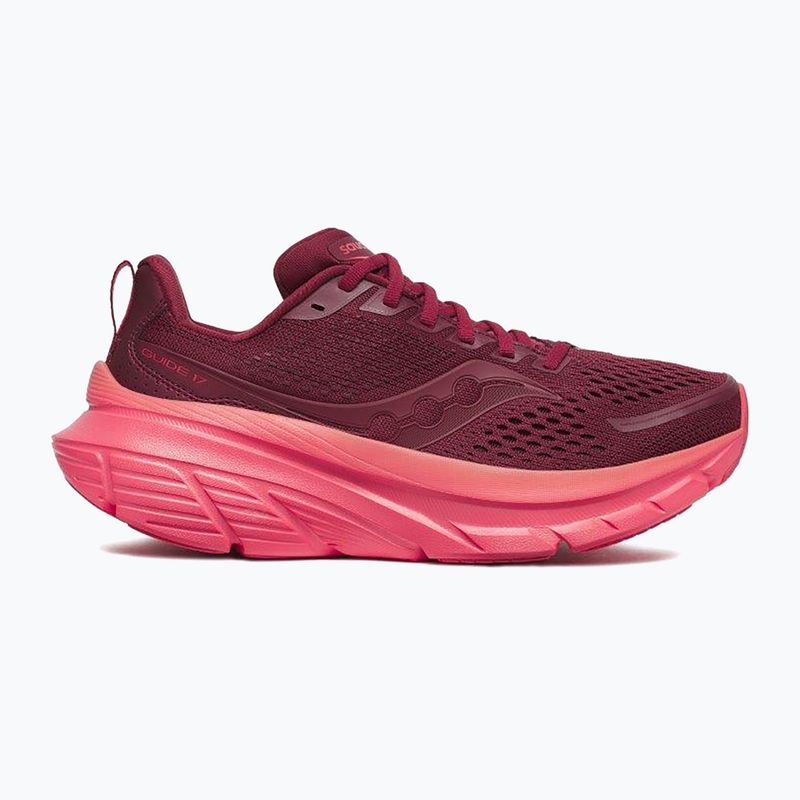 Кросівки для бігу жіночі Saucony Guide 17 currant/cayenne 8