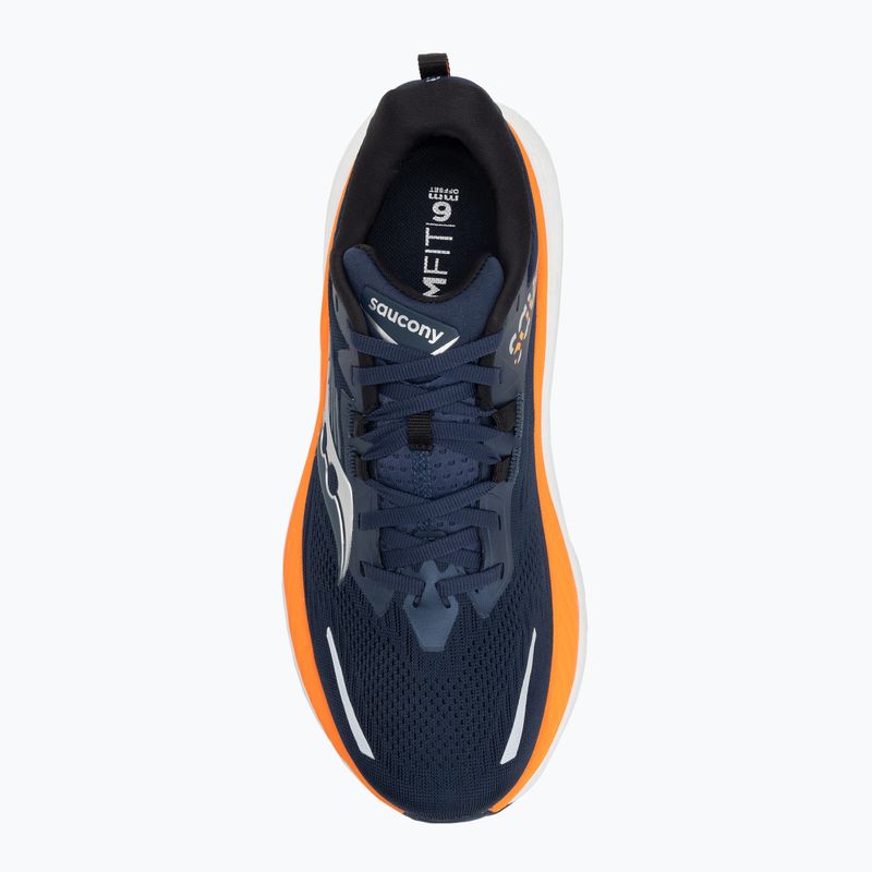 Кросівки для бігу чоловічі Saucony Hurricane 24 navy/peel 5