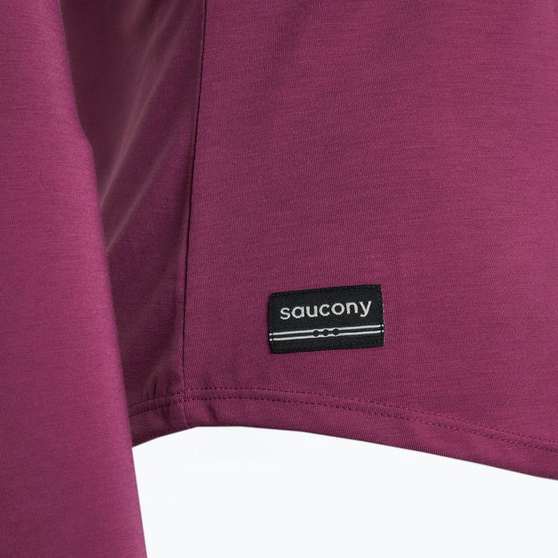 Лонгслів для бігу жіночий Saucony Triumph plum 3
