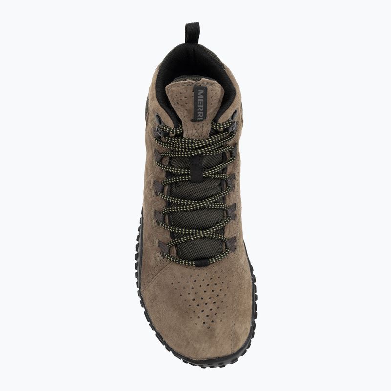 Черевики barefoot чоловічі Merrell Wrapt Mid WP olive/black 5