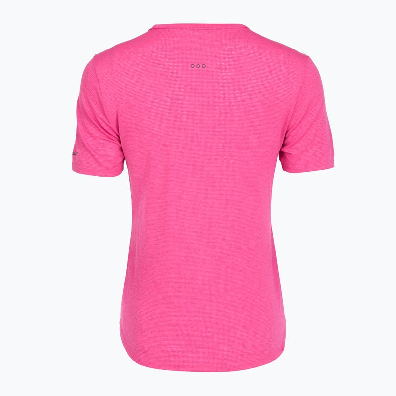 Жіноча бігова футболка Saucony Stopwatch SS fuchsia heather 2