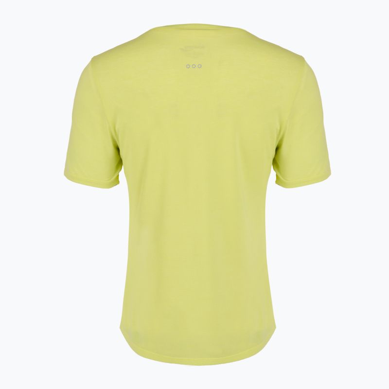 Жіноча бігова футболка Saucony Stopwatch SS sunny lime heather 2