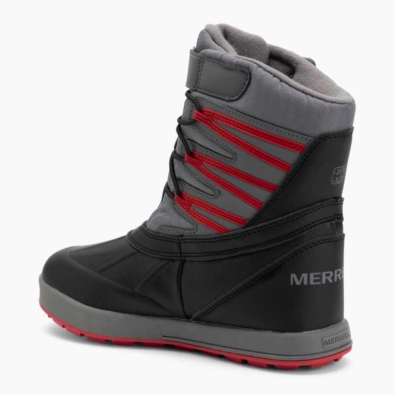 Черевикі зимові дитячі Merrell Snow Bank 5.0 WP black/red 3