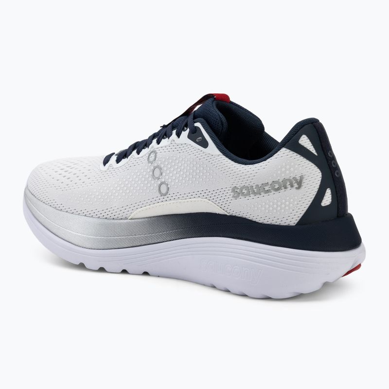 Кросівки для бігу чоловічі Saucony Endorphin Trainer white/navy 3