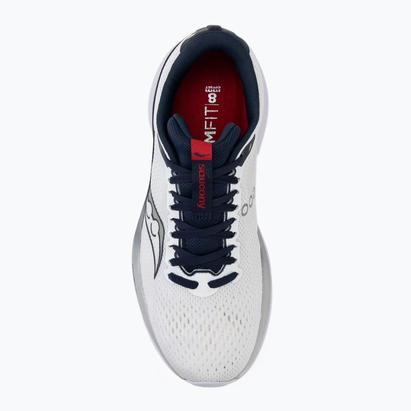 Кросівки для бігу чоловічі Saucony Endorphin Trainer white/navy 5