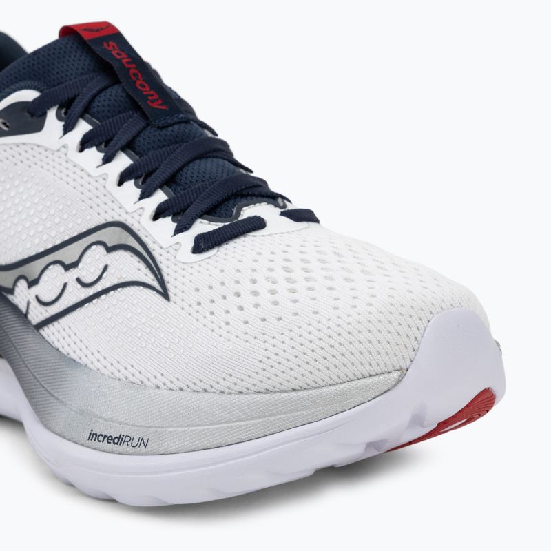 Кросівки для бігу чоловічі Saucony Endorphin Trainer white/navy 7