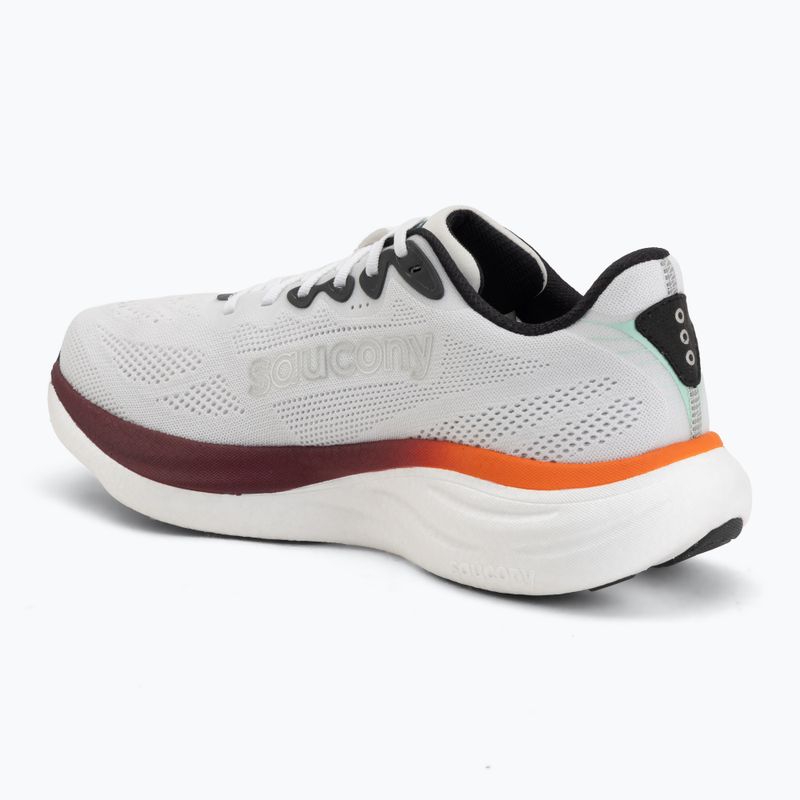 Кросівки для бігу чоловічі Saucony Ride 19 white/crimson 3