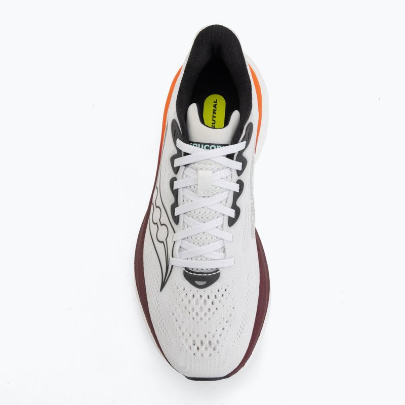 Кросівки для бігу чоловічі Saucony Ride 19 white/crimson 5