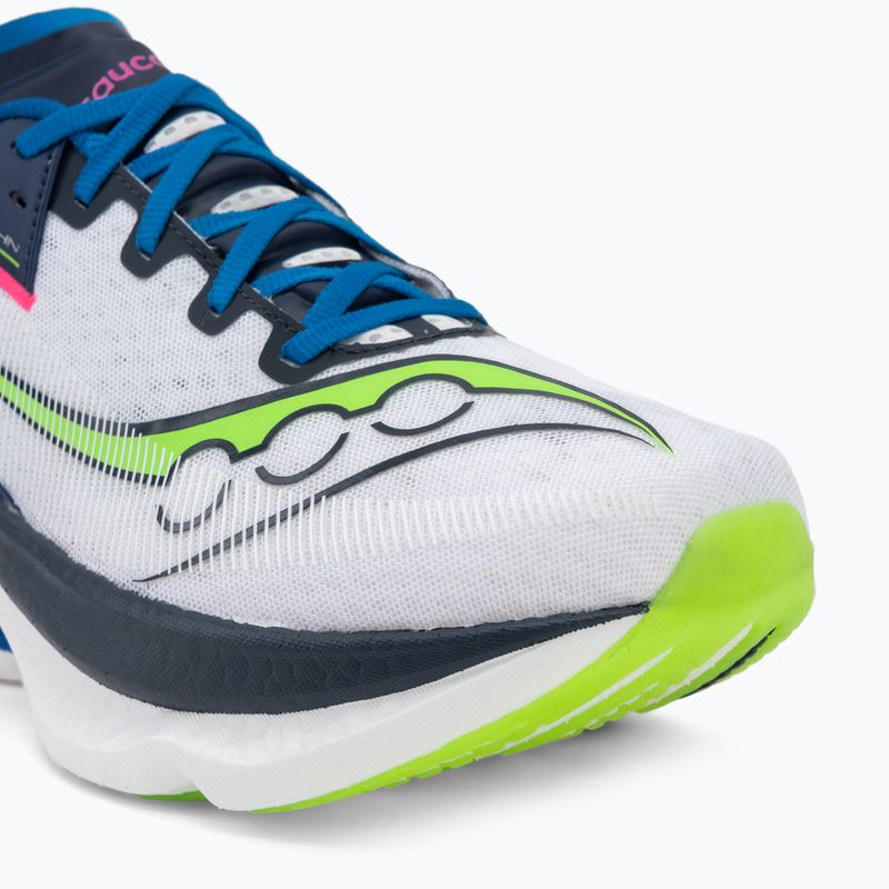 Кросівки для бігу чоловічі Saucony Endorphin Azura white/navy 7