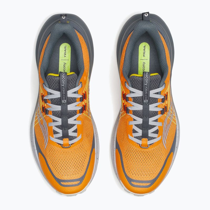 Кросівки для бігу чоловічі Saucony Xodus Ultra 4 fuego/carbon 6