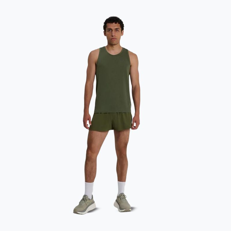 Футболка для бігу чоловіча Saucony Stopwatch Singlet fatigue heather 2