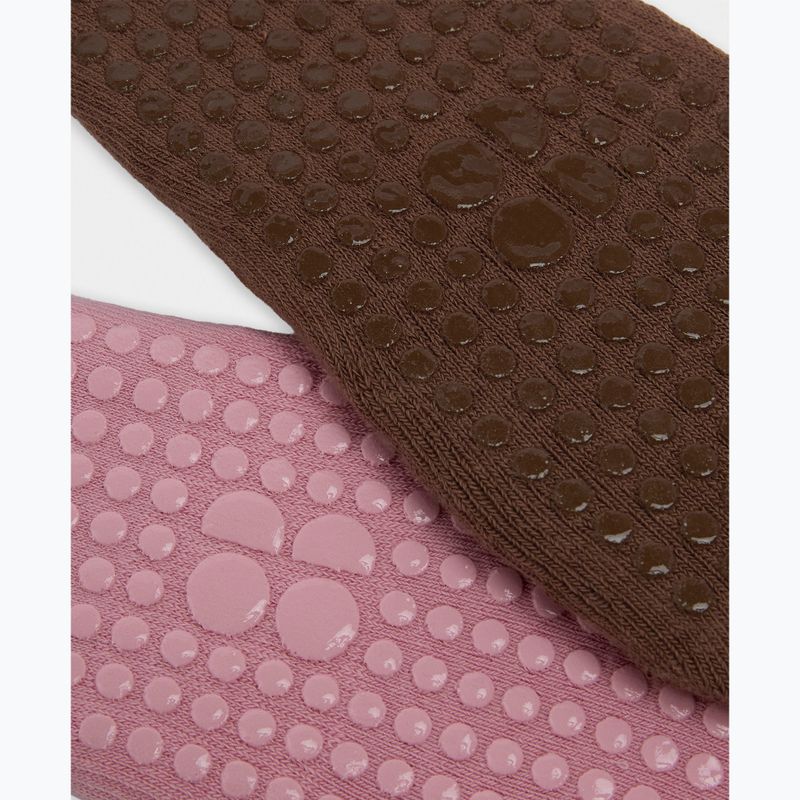 Шкарпетки жіночі Sweaty Betty Ballet Gripper 2 pary decopink chestnutbrown 3