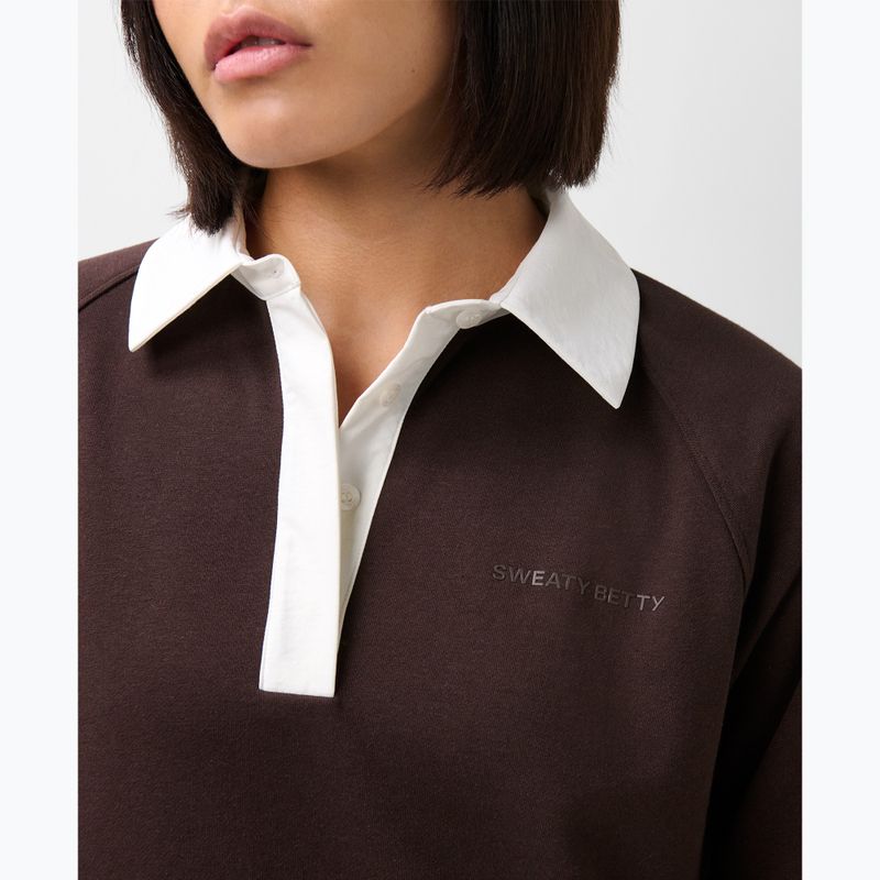 Кофта жіноча Sweaty Betty Revive Rugby espresso brown 5