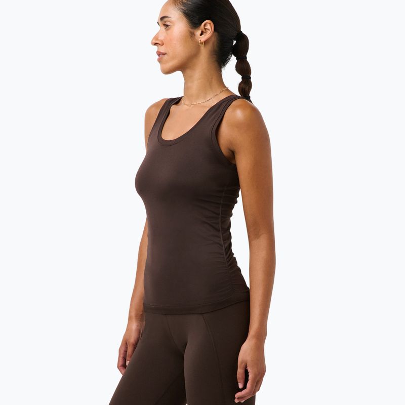 Футболка для йоги жіноча Sweaty Betty Seamless Ruched Tank espresso brown 3