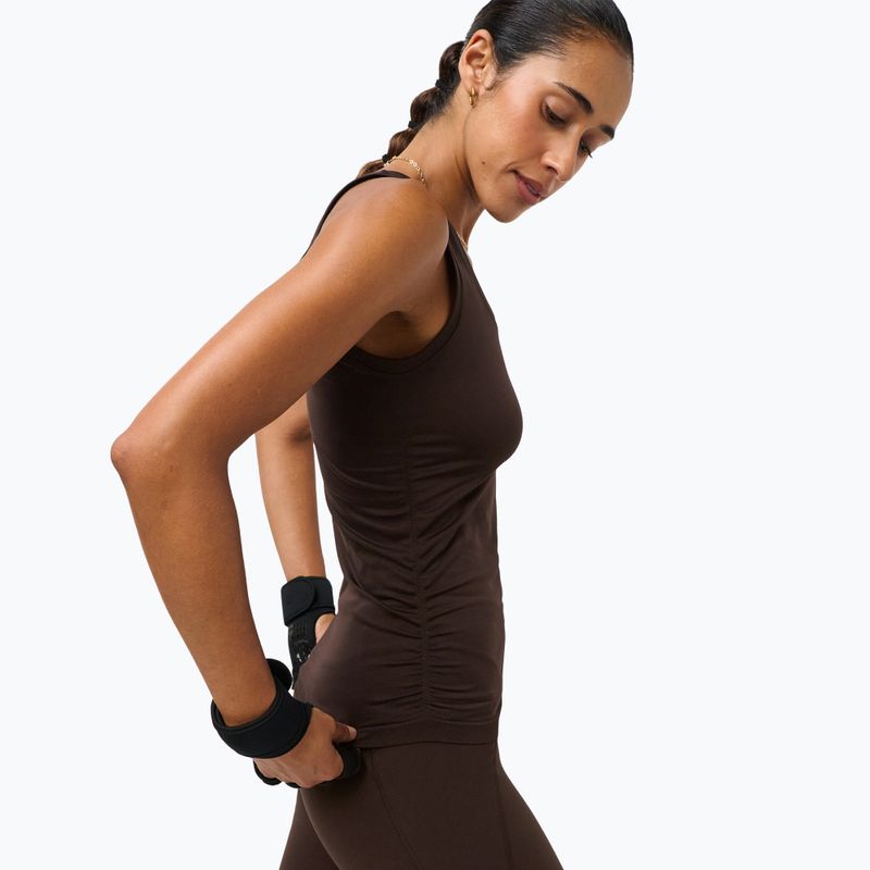 Футболка для йоги жіноча Sweaty Betty Seamless Ruched Tank espresso brown 4