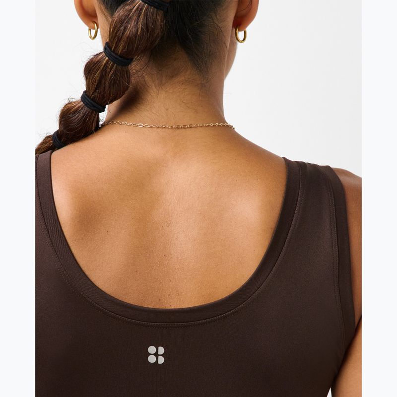 Футболка для йоги жіноча Sweaty Betty Seamless Ruched Tank espresso brown 5