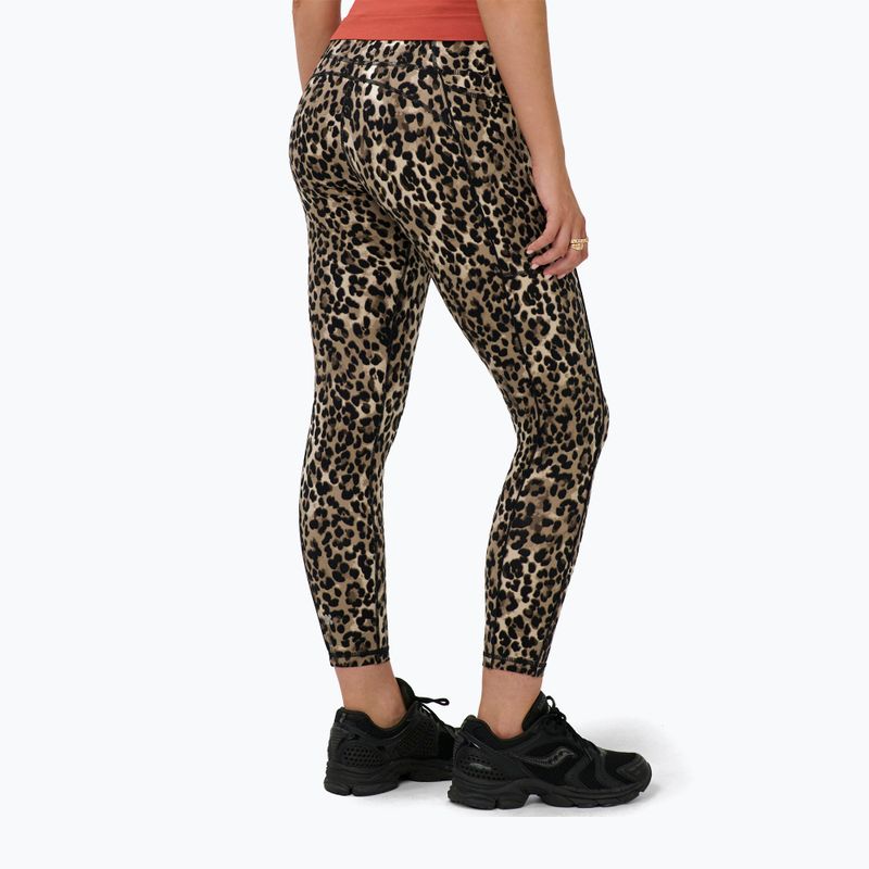 Легінси для тренувань жіночі Sweaty Betty Power Piping Workout 7/8 brown ink leopard print 3