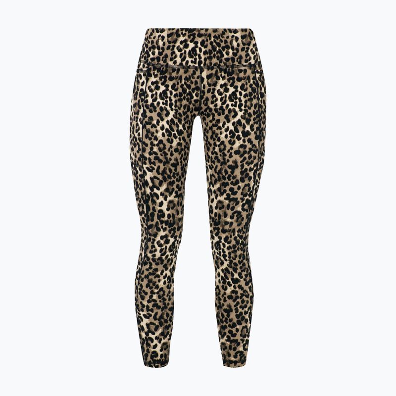 Легінси для тренувань жіночі Sweaty Betty Power Piping Workout 7/8 brown ink leopard print 8