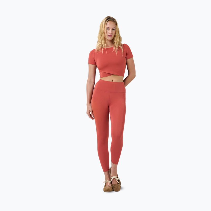 Футболка для йоги жіноча Sweaty Betty All Day Wrap terrazzo red 2