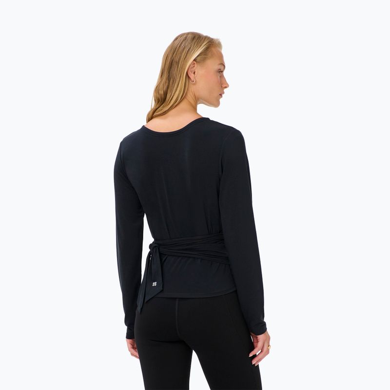 Лонгслів жіночий Sweaty Betty Soft Flow Studio Wear Your Way black 3