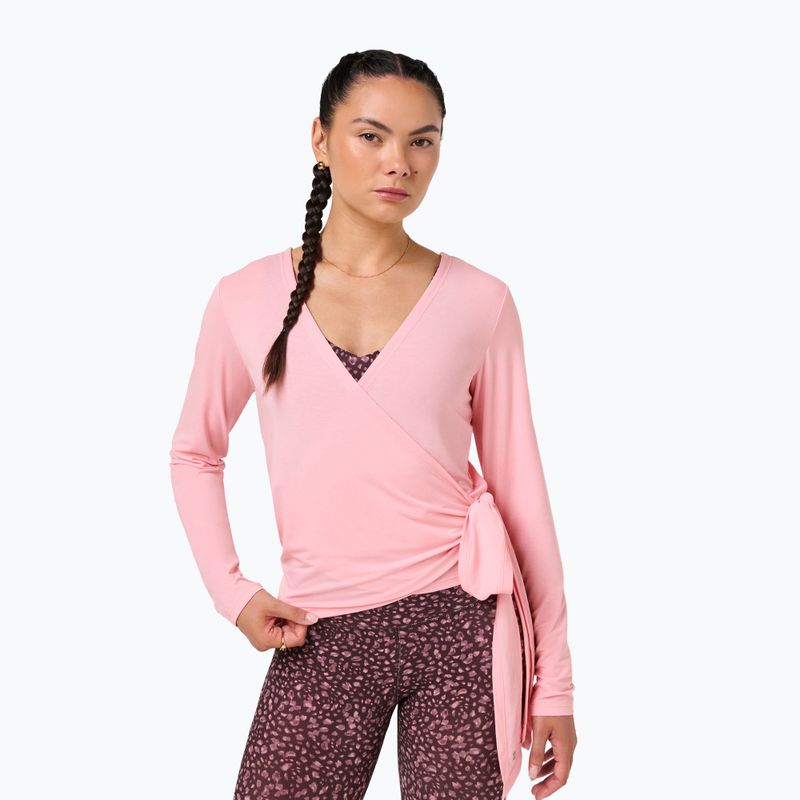 Лонгслів жіночий Sweaty Betty Soft Flow Studio Wear Your Way deco pink