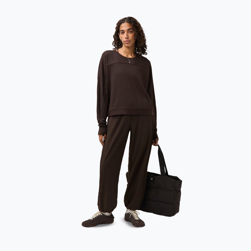 Кофта жіноча Sweaty Betty After Class Yoke Crop espresso brown 2