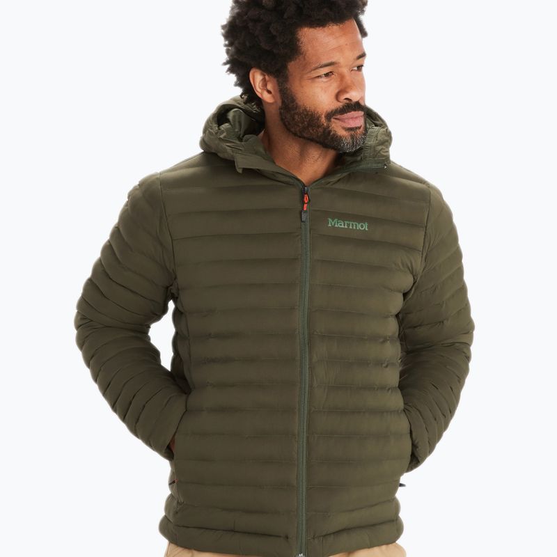 Пуховик чоловічий Marmot Echo Featherless Hoody зелена 34790
