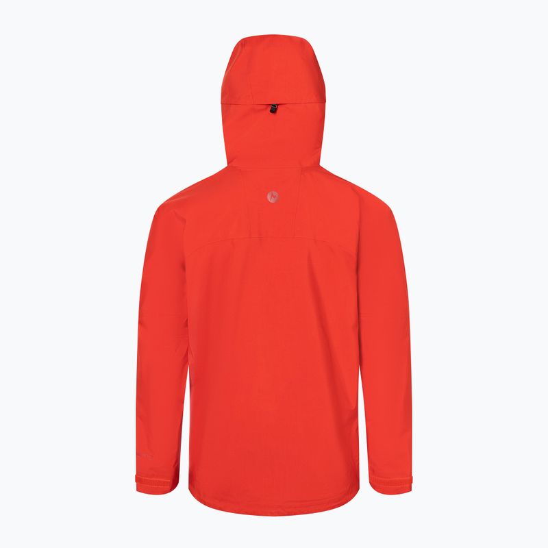 Куртка дощовик чоловіча Marmot Alpinist Gore Tex червона M12348 2