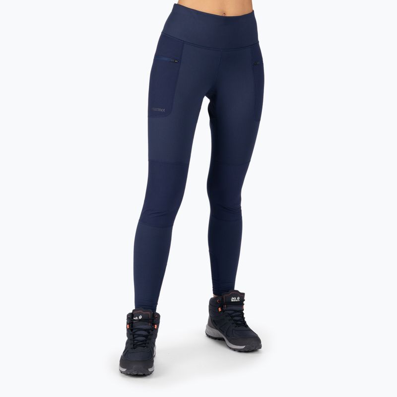 Штани трекінгові жіночі Marmot Winter Mountain Active Hybrid Tight синє M13286