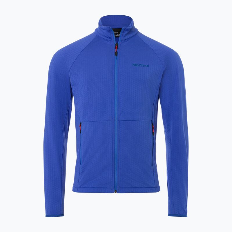 Кофта флісова чоловіча Marmot Leconte Fleece блакитна 1277021538 3