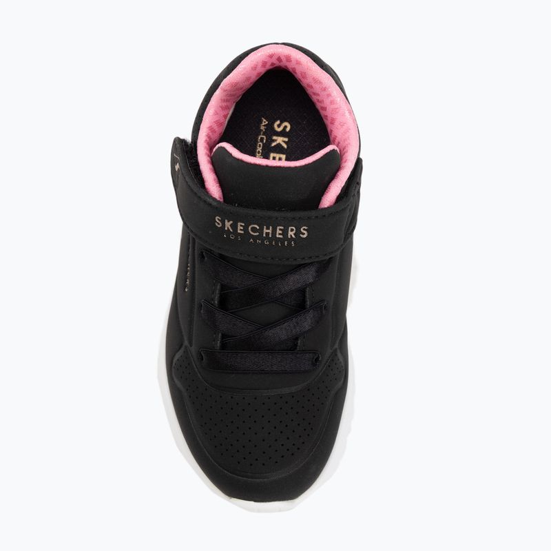Кросівки дитячі SKECHERS Uno Lite black/rose gold 5