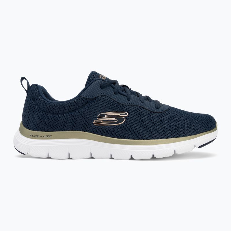 Кросівки жіночі SKECHERS Flex Appeal 4.0 Brilliant View navy/gold 2