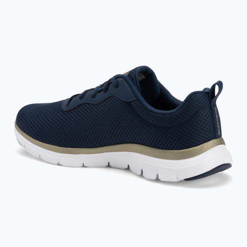 Кросівки жіночі SKECHERS Flex Appeal 4.0 Brilliant View navy/gold 3