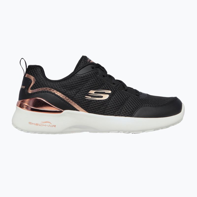 Кросівки тренувальні жіночі SKECHERS Skech-Air Dynamight The Halcyon black/rose gold 7