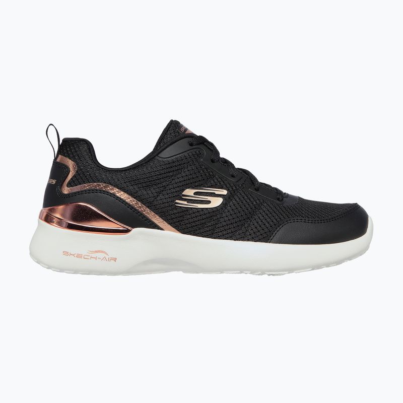 Кросівки тренувальні жіночі SKECHERS Skech-Air Dynamight The Halcyon black/rose gold 8