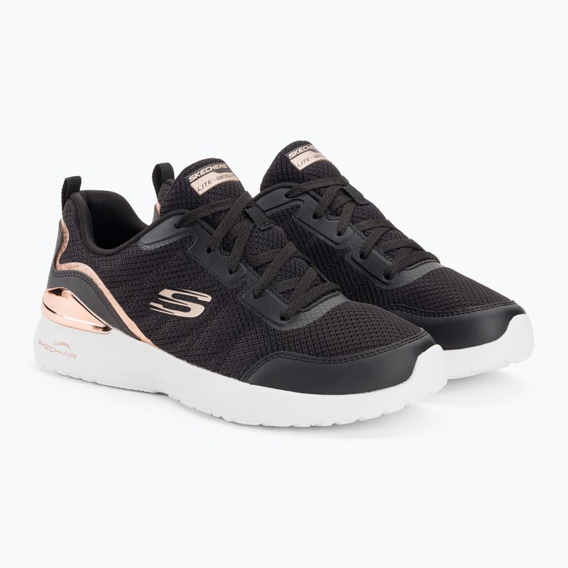 Кросівки тренувальні жіночі SKECHERS Skech-Air Dynamight The Halcyon black/rose gold 4