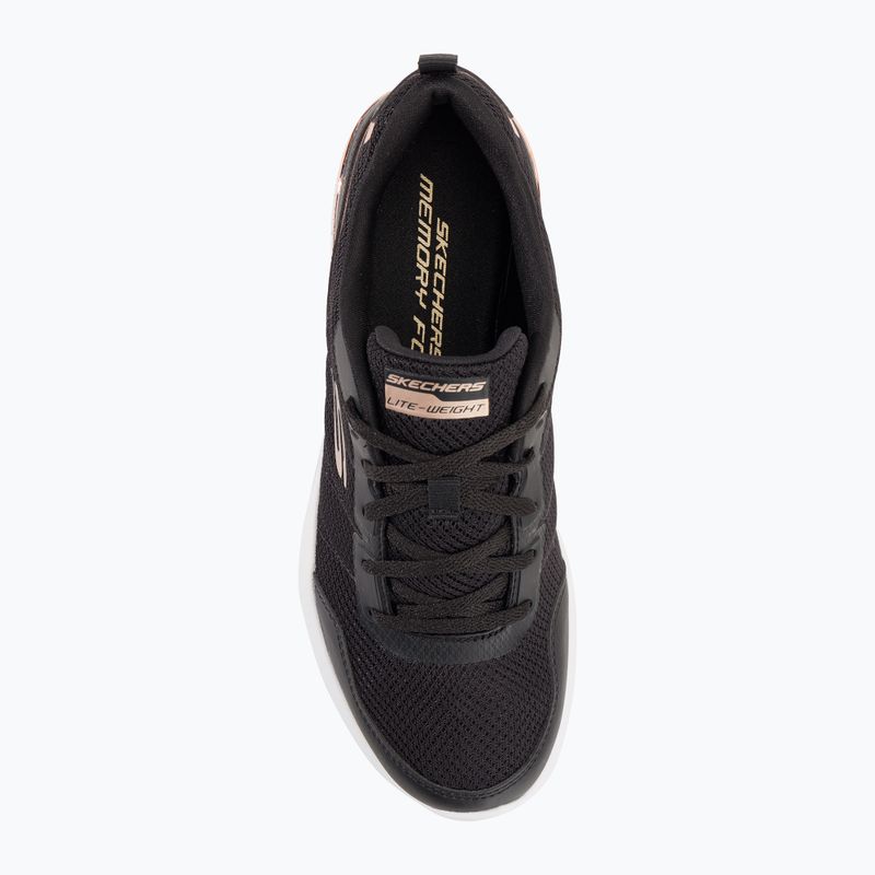 Кросівки тренувальні жіночі SKECHERS Skech-Air Dynamight The Halcyon black/rose gold 6