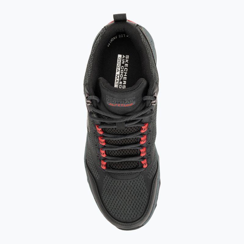 Кросівки для бігу чоловічі SKECHERS Go Run Trail Altitude Element black/charcoal 6