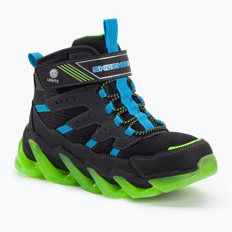 Кросівки дитячі SKECHERS Mega-Surge Flash Breeze black/blue/lime