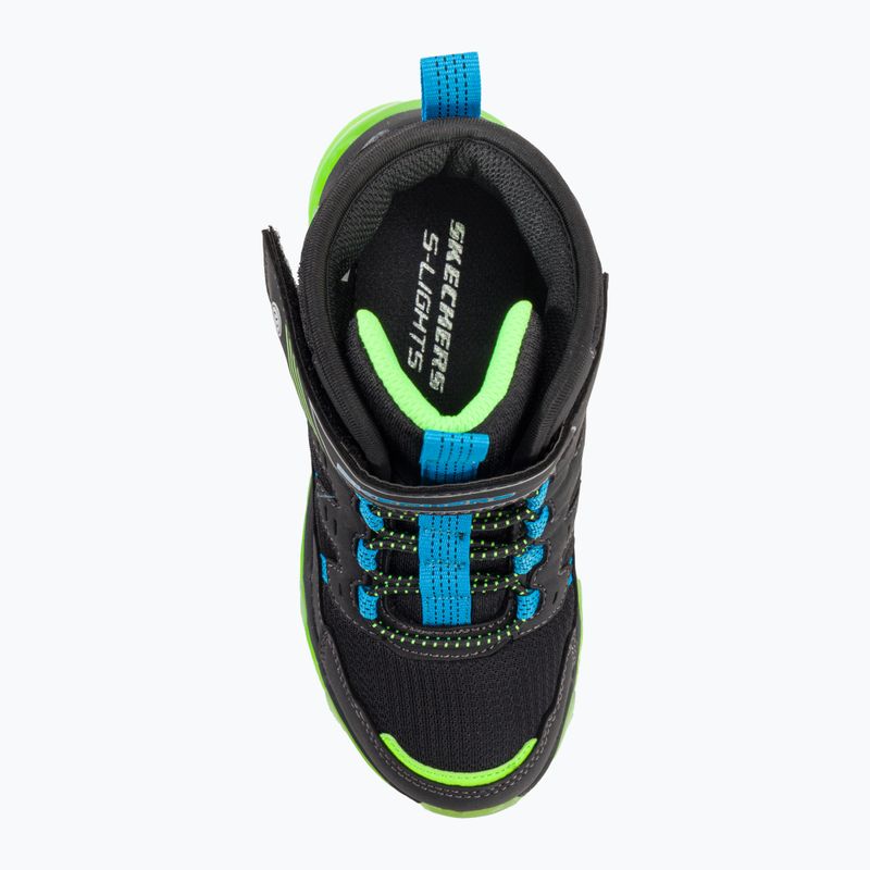 Кросівки дитячі SKECHERS Mega-Surge Flash Breeze black/blue/lime 6